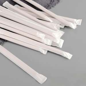 Pajitas desechables de plástico para beber, pajitas elegantes para fiestas de té con leche y té de burbujas, pajitas coloridas transparentes y negras, pajitas de plástico - Product Image 5