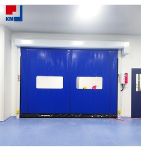 Portes rapides à enroulement en PVC les mieux notées avec capteur infrarouge, portes rapides à récupération rapide pour usine alimentaire, portes rapides à fermeture éclair - Product Image 4