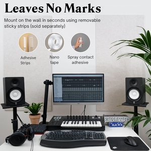 Paneles Acústicos Decorativos <span class=keywords><strong>de</strong></span> Poliéster Negro, Material Insonorizante Reciclado, Revestimientos <span class=keywords><strong>de</strong></span> Pared Absorbentes <span class=keywords><strong>de</strong></span> Sonido para Hogar, Oficina y <span class=keywords><strong>Apartamento</strong></span> - Product Image 5