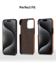 Étui en cuir microfibre pour iPhone 15 Pro max étui de téléphone de peinture à l'huile pour étui en cuir iPhone