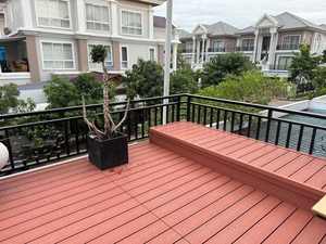 Lusso WPC legno composito <span class=keywords><strong>pavimenti</strong></span> <span class=keywords><strong>per</strong></span> giardino esterno Design moderno con tecniche lisce Click Lock installazione - Product Image 3