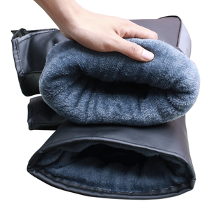 Luxe 1 paire <span class=keywords><strong>moto</strong></span> Scooter guidon gants épais chaud hiver avec poignée étanche à la pluie manchon de protection - Product Image 3