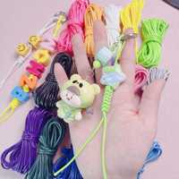 1-1.5-2MM coréen ciré coton ciré fil cordon chaîne sangle collier corde perle pour la fabrication de bijoux fil