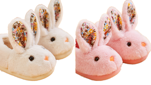 Vente en gros de pantoufles en peluche de lapin à grandes oreilles personnalisées, chaussures d'<span class=keywords><strong>anime</strong></span> cartoon, pantoufles cool pour la maison, chat mignon en peluche pour femmes - Product Image 6