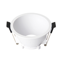Mr16 Gu10 Encastré Anti-Glare Led Spot Down Light Square One-Head Frame Dimmable Module Downlight Réglable Spotlight Housing