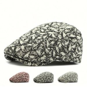 Vintage Print Beret <b>Hat</b> Fashion Women Men Outdoor Casual Dress British Blind Peaky Ivy <b>Hat</b> - Product Image 2