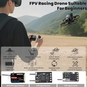 F108 <span class=keywords><strong>2</strong></span>.5인치 FPV 드론 키트 T8S 8채널 <span class=keywords><strong>2</strong></span>.4GHz RC 포켓 사이즈 휴대용 송신기 쉽게 조종 가능한 RTF FPV 드론 키트 - Product Image 2