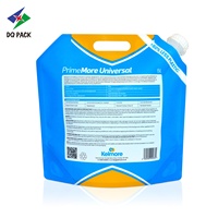 DQ PACK personnalisé recyclable 5KG/5L détergent de savon liquide pochette de bec d'angle en plastique