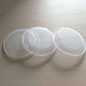 Xiamen jetable en plastique Transparent clair dôme couvercles tasse translucide plat couvercle bouchon de bouteille <span class=keywords><strong>PP</strong></span> PET alimentaire conteneur salade fermetures - Product Image 3