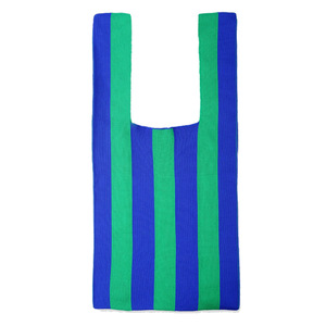 Bolso de Mano de Punto con Logotipo Personalizado, Bolso de Mano Jacquard con Rayas Coloridas, Bolso de Mano de Punto con Forma de Chaleco para Mujer - Product Image 6