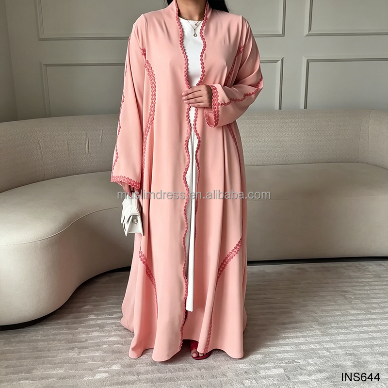 Elegant Lace Abaya Kimono - Wholesale Luxury Fashion