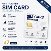 Carte SIM IoT 4G LTE avec GPRS/GSM 30 Mo, valable 1 an pour traceur GPS - Insertion et accès Internet/données inclus