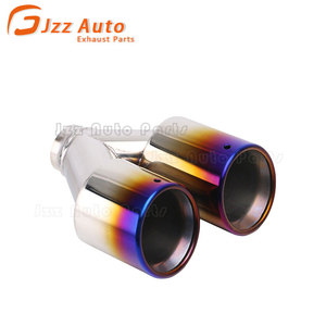 Punta de escape doble universal de 2 pulgadas con entrada única y salida doble de 3.5 pulgadas en forma de Y para coche - Product Image 5