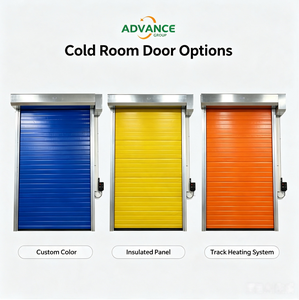 <span class=keywords><strong>Porte</strong></span> rapide à enroulement pour entrepôt frigorifique, avec <span class=keywords><strong>rideau</strong></span> en PVC double couche rembourré de mousse et rails chauffants - Product Image 6