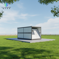 Maison pliable préfabriquée légère et portable, maison mobile extensible en conteneur pour le camping ou l'utilisation en extérieur