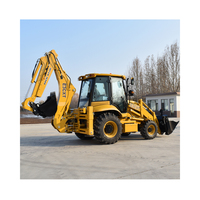 Hochwertiger 4x4 Diesel-Baggerlader Radlader Schwerlastgerät mit JCB Kubota Motor CE EURO 5 EPA 2,5 Tonnen Nennlast