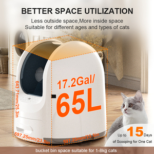 Autolimpieza inteligente Extra grande Envío gratuito App UV Catit Caja de arena inteligente automática para gatos autolimpieza para gatos - Product Image 2