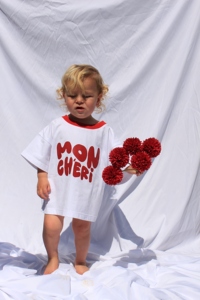 Toddler Kids unisex quá khổ Boxy T-Shirt 100% cotton ngắn tay áo bé Drop vai hàng đầu - Product Image 3