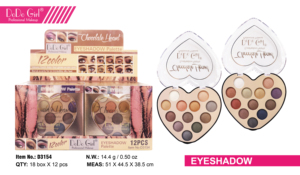 <span class=keywords><strong>Paleta</strong></span> de Sombras de Ojos DODOGIRL de 12 Colores con Acabado Brillante Mineral, Alta Pigmentación, Resistente al Agua, en Forma de Corazón de Chocolate, para Uso Diario - Product Image 3