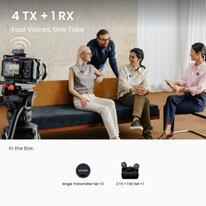 ไมโครโฟน Insta360 Mic Pro (2 TX + 1 RX + กล่องชาร์จ) ชิป NPU ตัดเสียงรบกวนด้วย AI เพลิดเพลินกับอัลกอริธึมเสียงที่คมชัด เป็นธรรมชาติ และมีความเที่ยงตรงสูง - Product Image 6