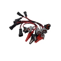 Bobine électromagnétique 4 en 1 Adaptateur Pizeo Prise de câble Testeur Common Rail Kit de câblage de transfert de câble pour Bosch Denso Delphi