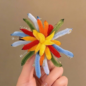 Pinzas para el Cabello con Diseño de Pico de Pato y Fuegos Artificiales Luminosos para el Año Nuevo 2026 |   Pasadores de Pelo Brillantes con Diseño Trenzado para Mujer, Venta al Por Mayor, Logotipo Personalizado OEM, al Por Mayor - Product Image 5
