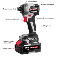 Tmaxtool 21V Lithium-ion Perceuse Visseuse à Percussion Sans Balais - 230Nm Couple Max Sans Fil
