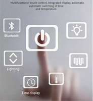 Miroir intelligent haute définition étanche IP44 en gros pour projets hôteliers professionnels