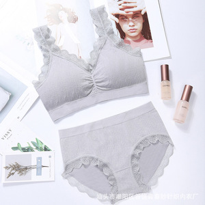 Ensemble soutien-gorge et culotte sans couture, sous-vêtements Sexy pour femmes, braser pour couvre-mamelon, Design de mode, culotte à bretelles convertibles pour dames - Product Image 5