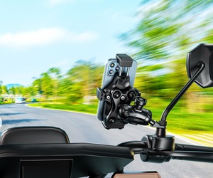 ที่ยึดโทรศัพท์มือถือกับแฮนด์รถจักรยานยนต์แบบกันกระแทกพร้อมตัวลดแรงสั่นสะเทือน ที่ยึดโทรศัพท์กับจักรยานแบบกันขโมยพร้อมระบบล็อคที่ปลอดภัย - Product Image 4