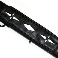 Étui de transport portable en cuir pour queue de billard 2B2S 1/2-pc 4 trous – Protection et rangement pour queue de billard