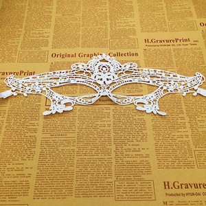 DAMAI Unshaped Black Lace Eye Mask Exclusive Sexy Halloween Dance Party Lace Blindfold Masquerade Mask Half Face Party Mask - Product Image 5