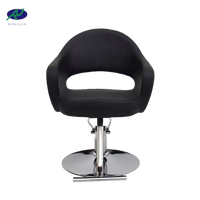 Chaise de salon de manucure pivotante confortable avec dossier relevable, revêtement en cuir, mobilier de salon de beauté, chaise de coiffeur, chaise de manucure