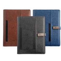 Carnet de notes CARDSILK à chargement sans fil avec batterie externe – Idée cadeau originale pour événements professionnels et branding, avec logo personnalisé et coffret cadeau