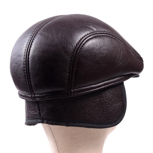 PIHA SPORTS 100% Genuine Leather Men Spring/<b>Summer</b> Outdoor 6-Panel Suede Baseball <b>Hat</b> Ear Flap Casual Warm Earmuffs Golf NEW - Product Image 5