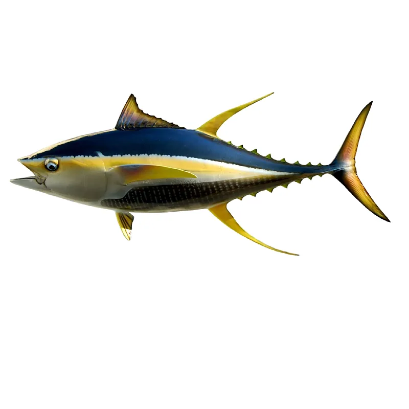 55-inch Yellowfin Tuna Fish Model Hand-painted Marine Conservation Aquarium Seafood Restaurant Home Decor