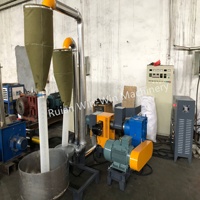 Nouvelle machine de pelletisation de plastique HDPE/PVC/PE de type mini, petite, refroidie par air, avec conception à vis simple
