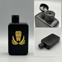 Vente en gros de flacons carrés plats en HDPE de 200 ml pour cosmétiques, crème solaire, shampoing, huile, lotion corporelle, crème, avec bouchon à pression
