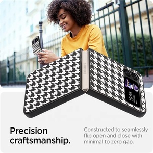 Funda a cuadros de lujo para teléfono móvil amsung zflip3, carcasa protectora plegable - Product Image 3
