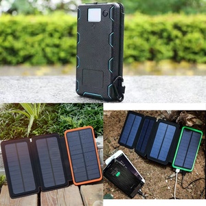 100% đầy đủ sạc ánh sáng mặt trời có thể gập lại không thấm nước năng lượng mặt trời ngân hàng điện 20000mAh di động cầm tay điện thoại Sạc <span class=keywords><strong>LED</strong></span> ánh sáng 4 Micro USB - Product Image 2