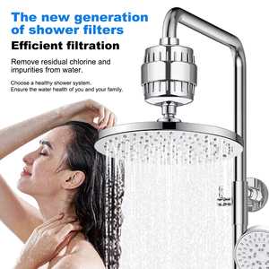 Nhà máy tùy chỉnh tap lọc nước DN15 Kích thước giao diện kích hoạt bộ lọc carbon vòi hoa sen đầu lọc với hộp mực thay thế - Product Image 4