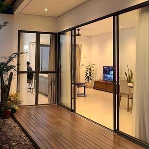 Portes coulissantes à double vitrage horizontales pour balcon extérieur, véranda, patio, avec rupture de pont thermique, conformes à la norme australienne AS2047 - Product Image 4