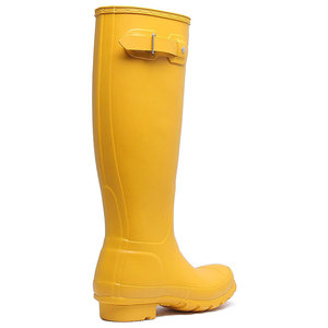 Durevole costruzione gialla funzionante pieghevole elastico posteriore da <span class=keywords><strong>donna</strong></span> all'aperto molto alto stivale da pioggia riutilizzabile - Product Image 3