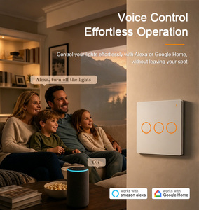 מתג חכם 10A ללא צורך בחוט אפס, עובד עם Alexa ו-Google Home, Zigbee, IP44, מתג קיר מחשב אישי לאוטומציה ביתית, נשלט דרך אפליקציה - Product Image 5