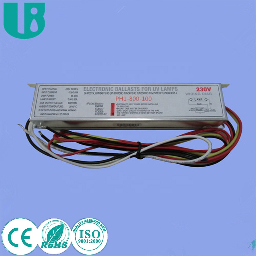 Электронный балласт 0,8a 95 Вт для высокопроизводительных uvc-ламп