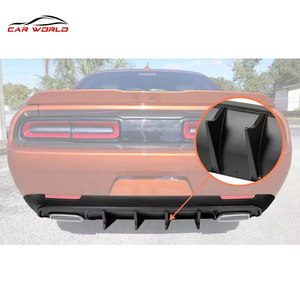 Venta Caliente de Fábrica: Nuevo Difusor Trasero de Parachoques de Plástico Negro Mate Estilo V1 con Recortes para Gancho de Remolque para Modelos 15-23 - Product Image 5