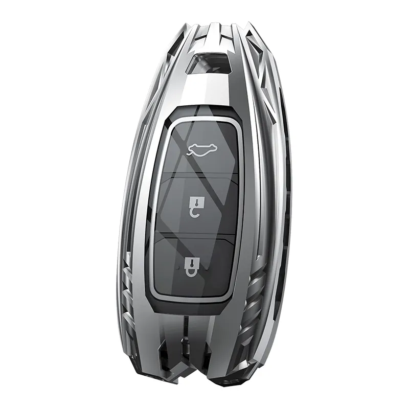 Metal Smart Remote Key Fob Cover Case Shell for Hyundai Azera Elantra GT Grandeur I30 IG IX35 Kona Palisade Santa Fe Solaris