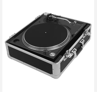 Étui de transport professionnel pour platine DJ, boîte robuste avec mousse personnalisée pour lecteur de vinyle, étui pour outils de disque vinyle, étui en aluminium