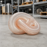 Tuyau flexible antistatique en PU à armature en acier robuste |   Tuyau de ventilation spiralé transparent résistant à l'usure |   Tube épaissi
