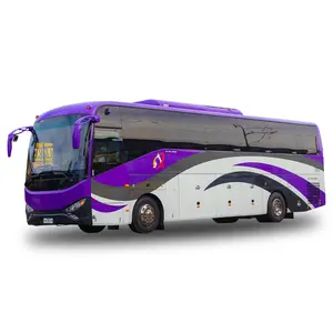 无花招LHD 12m柴油动力360hp康明斯欧二发动机2 + 3布局60座2门旅游巴士上市!